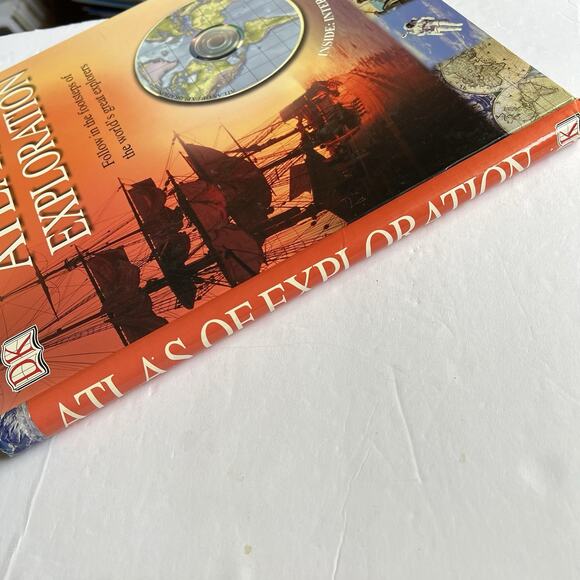 Atlas Of Exploration Hardcover Book With Interactive CDROM Educational - Picture 10 of 10